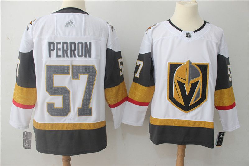 Men Vegas Golden Knights #57 Perron Fanatics Branded Breakaway Home White Adidas NHL Jersey->philadelphia flyers->NHL Jersey